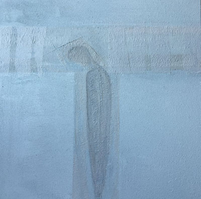 Crucifix blauw